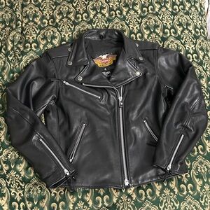 Women’s Harley Davidson leather moto jacket